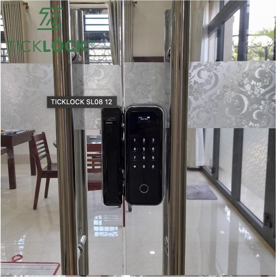 Khoá vân tay cao cấp cửa kính cường lực TICKLOCK SL08