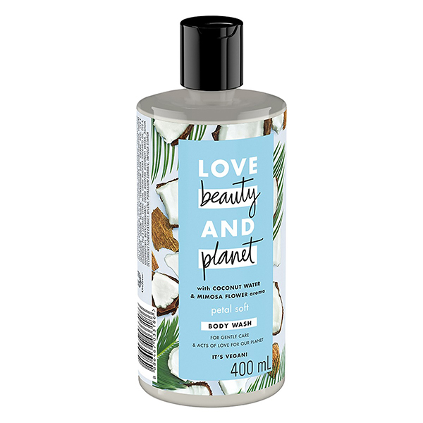 Combo Gội Xả + Sữa Tắm Love Beauty And Planet Cho Tóc Bồng Bềnh &amp; Cấp Nước Dịu Nhẹ Cho Da (400ml/Chai)