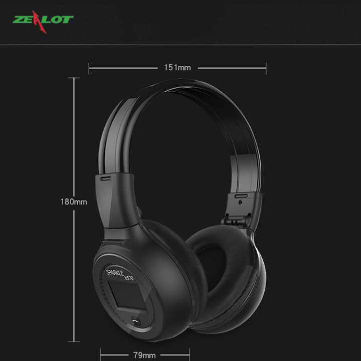 Tai nghe chụp tai bluetooth Zealot headphone kết nối không dây hàng chính hãng