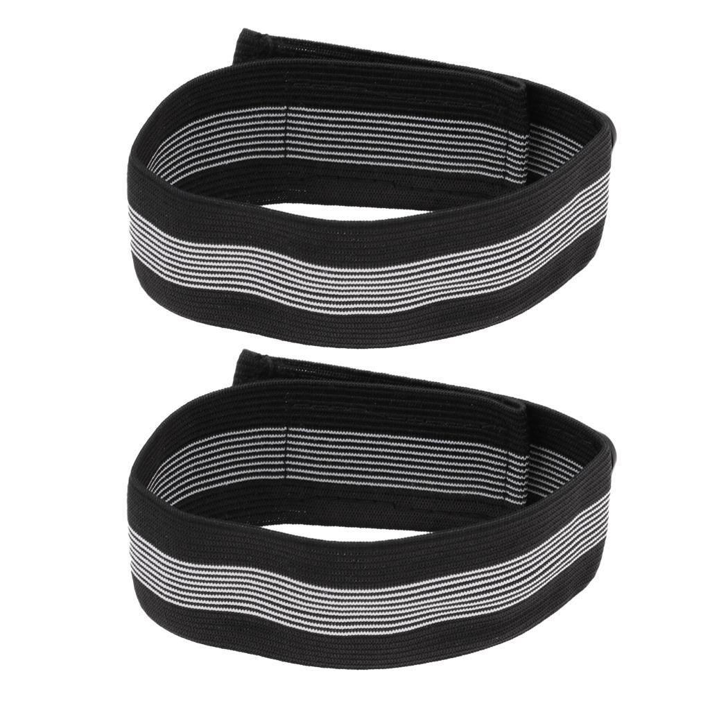 1 Pair Bike Bind Elastic Trousers Pants Band Leg Strap with Finger Protector