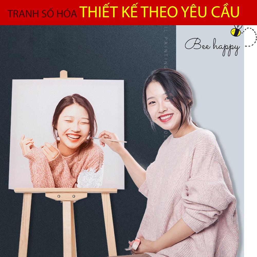 Tranh Số Hóa Theo Yêu Cầu BEE HAPPY Đặt In Từ Hình Ảnh Cá Nhân