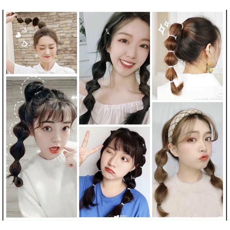 Tóc ngoặm hồ lô ngắn 40cm