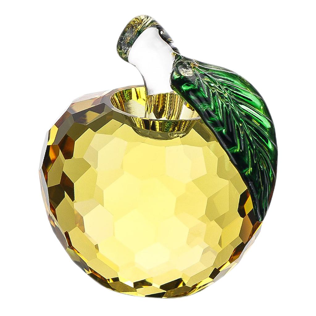 4x5.5cm Colorful Crystal Apple Handcraft Christmas Eve Souvenir