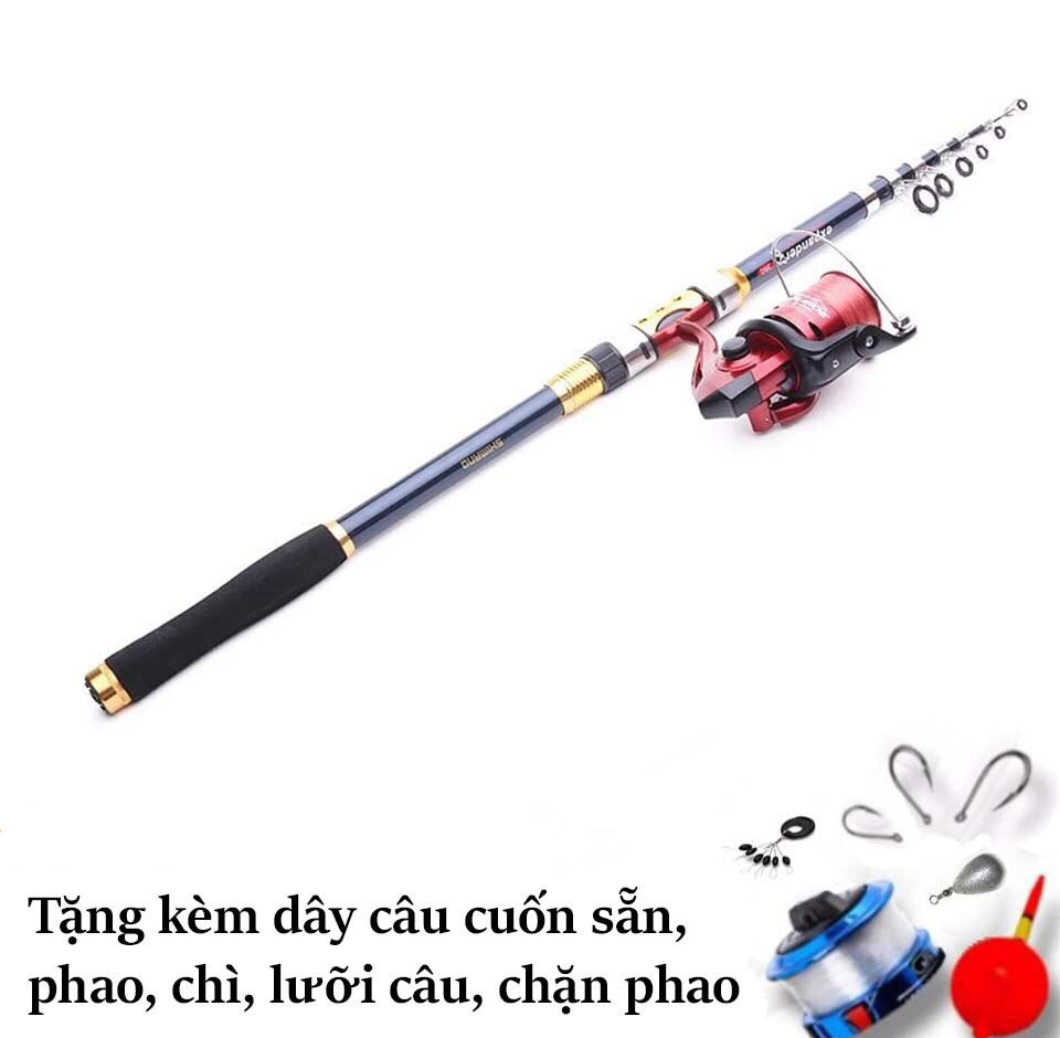 Bộ Cần Câu Cá Thể Thao 3m6 Chất Liệu Cacbon Kèm Full Phụ Kiện CB36