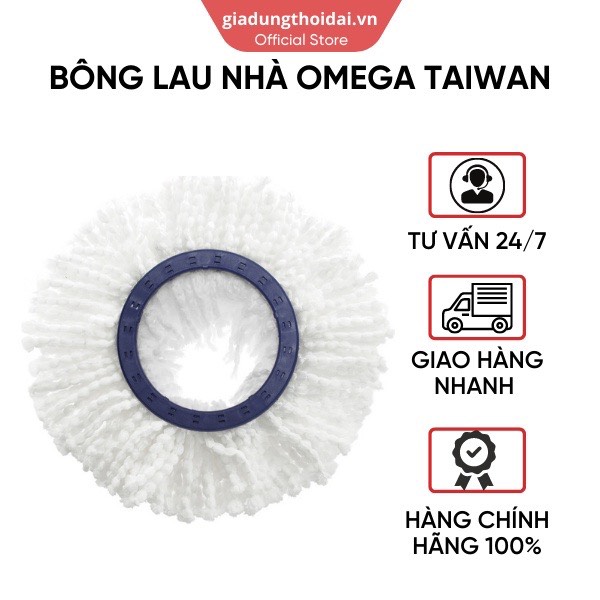 Bông Lau Nhà 360 Omega TW Hỗ Trợ Lau Nhà Vượt Trội