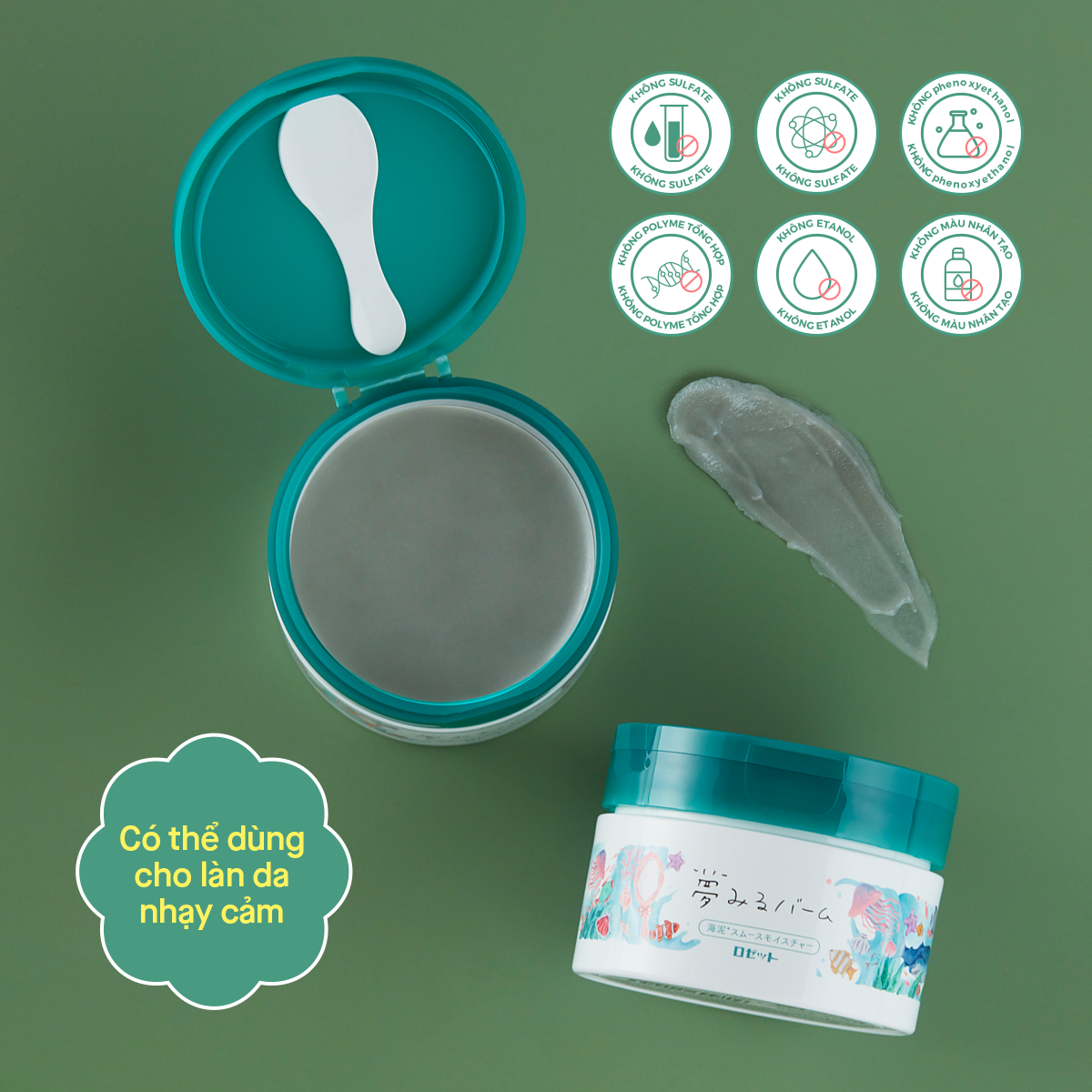 Sáp Tẩy Trang Bùn Biển Rosette Làm Sạch Sâu Dưỡng Ẩm Giúp Da Mềm Mịn Dreamy Balm Sea Clay Smooth Moisture 90G