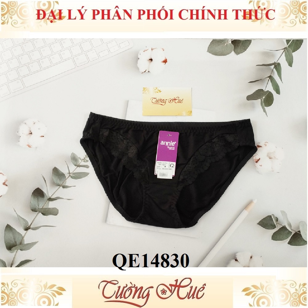 Quần lót nữ annie QE 14830 quần cotton phối ren.