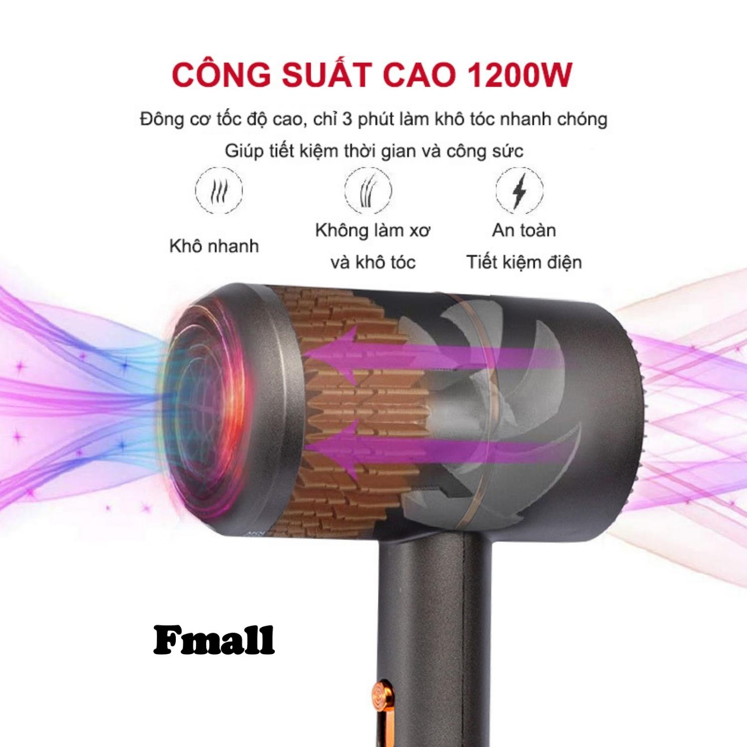 Máy Sấy Tóc, Tạo Kiểu Tóc Fmall SK-2202 Nhỏ Gọn, Công Suất Lớn