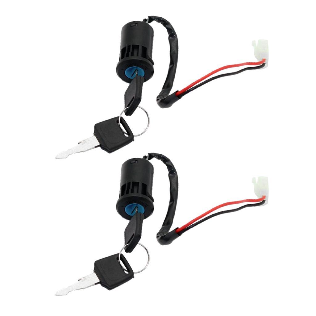 2PK 2 Wire Ignition Switch Key Fit for DIRT BIKES ATV SCOOTER U KS51