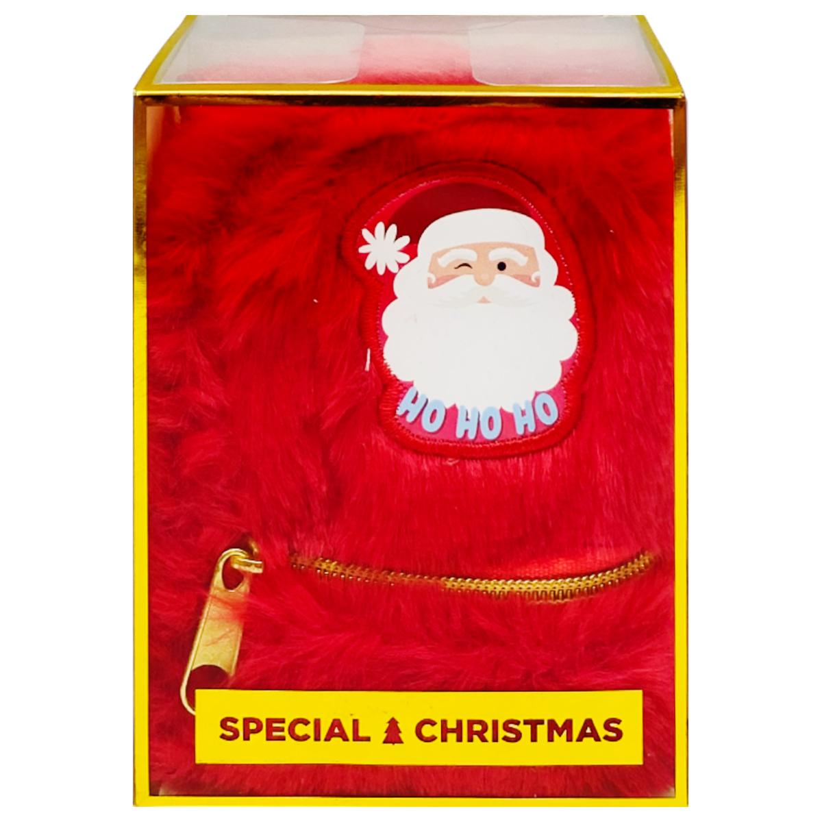 Bóp Viết Mini Giáng Sinh Kèm Sổ Tay Và Bút Bi - MP CH57014 - Màu Đỏ