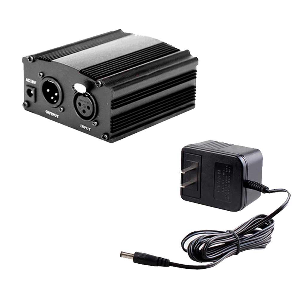 Universal 48V Phantom Power Supply Box for Condenser Microphones