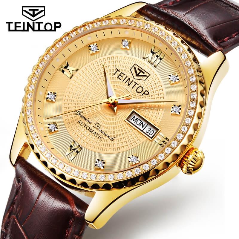 Đồng hồ nam Teintop T8629-10 Chính hãng Mỹ,Fullbox, Kính sapphire ,chống xước,chống nước, Mới 100%,Bảo hành 12 tháng