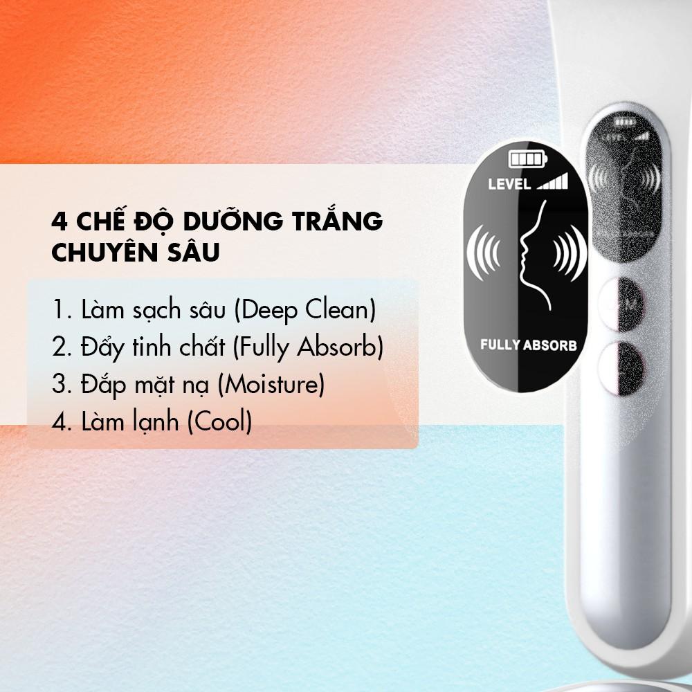 Máy Đẩy Tinh Chất Halio Ion Hot & Cool Beauty Device Nâng Cơ Mặt - Màu White