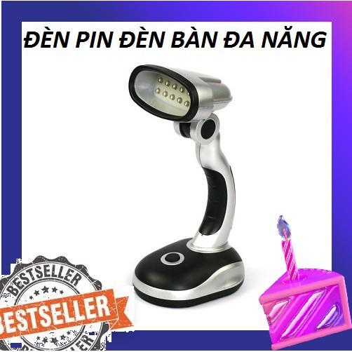 (TẶNG 3 PIN) ĐÈN ĐỂ BÀN HOẶC CẦM TAYĐA NĂNG ĐỂ BÀN ,CẦM TAY 12 LED SIÊU TIỆN LỢI - ĐÈN ĐỌC SÁCH