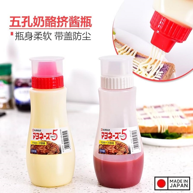 Chai đựng nước sốt Nakaya 380ml - Hàng nội địa Nhật Bản nhập khẩu chính hãng