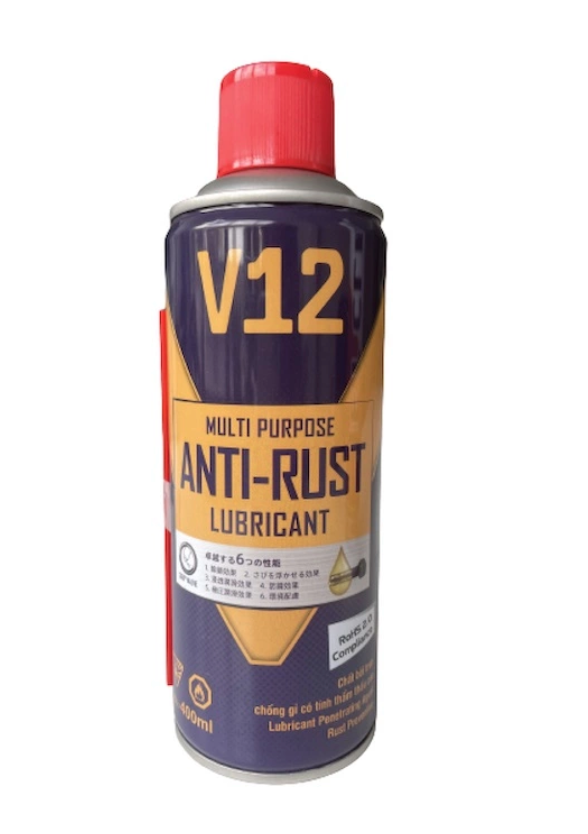 Chất bôi trơn chống rỉ đa năng Multi Purpose Anti-Rust Lubricant V12 (Công nghệ Nhật Bản) 400ml