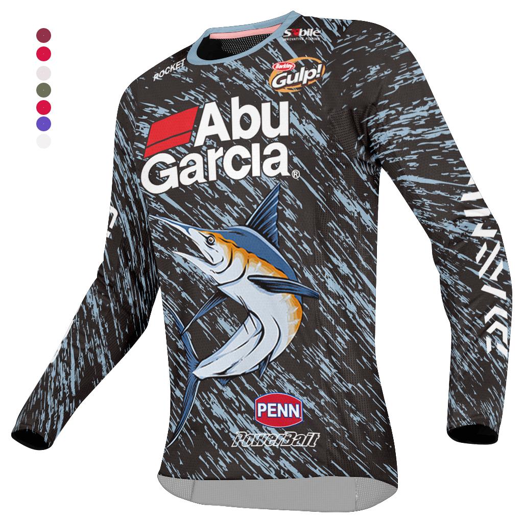 ABUGARCIA Áo sơ mi câu cá dài tay mùa hè thoáng khí và nhanh khô ngoài trời dành cho nam đi xe đạp Color: 1 Size: S