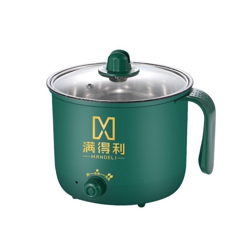 nồi lẩu điện mi ni nấu cơm,cháo 18cm đa nămg - Xanh