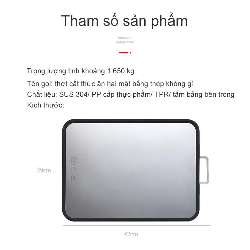 Thớt nhà bếp 2 mặt thép không gỉ