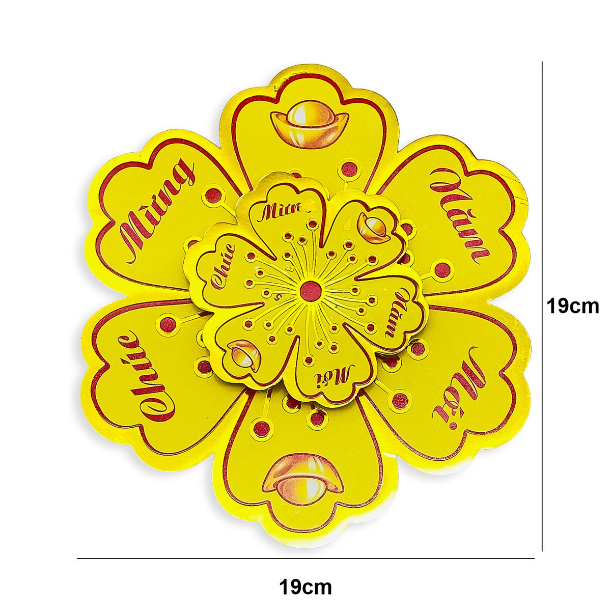 Bộ 4 Hoa Mai Lớn Trang Trí Tết - 68-4