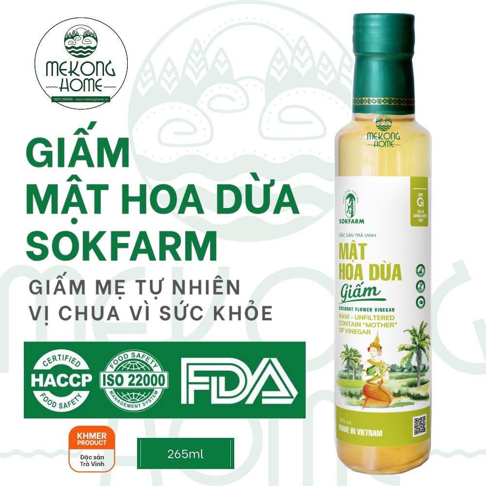 GIẤM Mật Hoa Dừa SOKFARM - 256 ml - MEKONG HOME