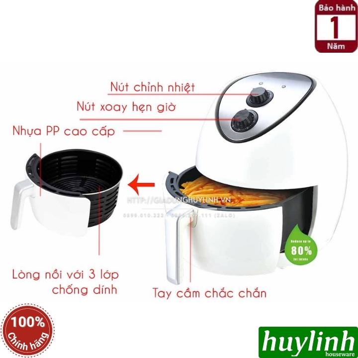 Nồi chiên không dầu Iruka I-68 - Dung tích 4.5 lít - Công suất 1400W - Hàng chính hãng