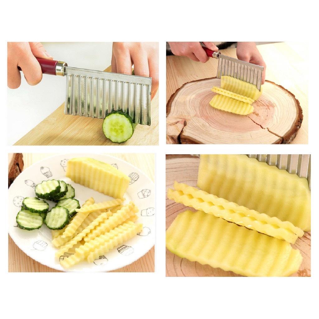 Dao Cắt Khoai Tây, Củ Quả Lượn Sóng Tiện Lợi