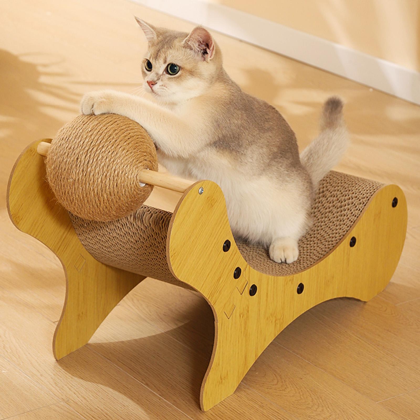 Cat Scratching with Sisal Cat Scratching Ball for Kitty Cardboard Lounge Bed