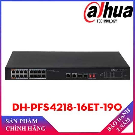 Bộ chia mạng PoE 16 Port Dahua DH-PFS4218-16ET-190 - HÀNG CHÍNH HÃNG