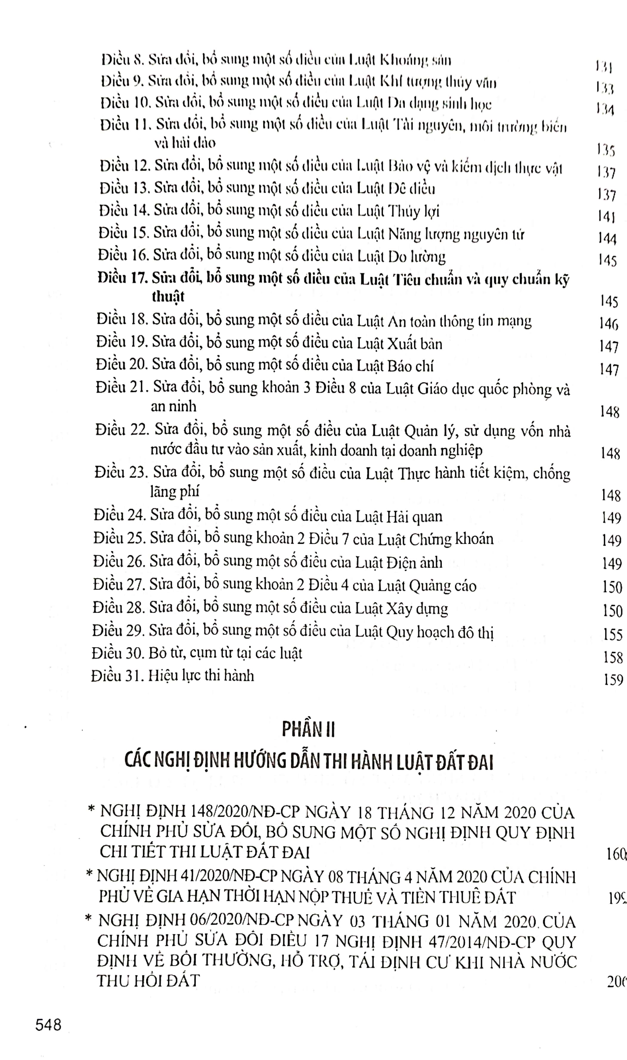 Luật đất đai và văn bản hướng dẫn thi hành (Văn bản được cập nhật mới nhất - Nghị định số 148/2020/NĐ-CP của Chính phủ, áp dụng ngày 08/02/2021