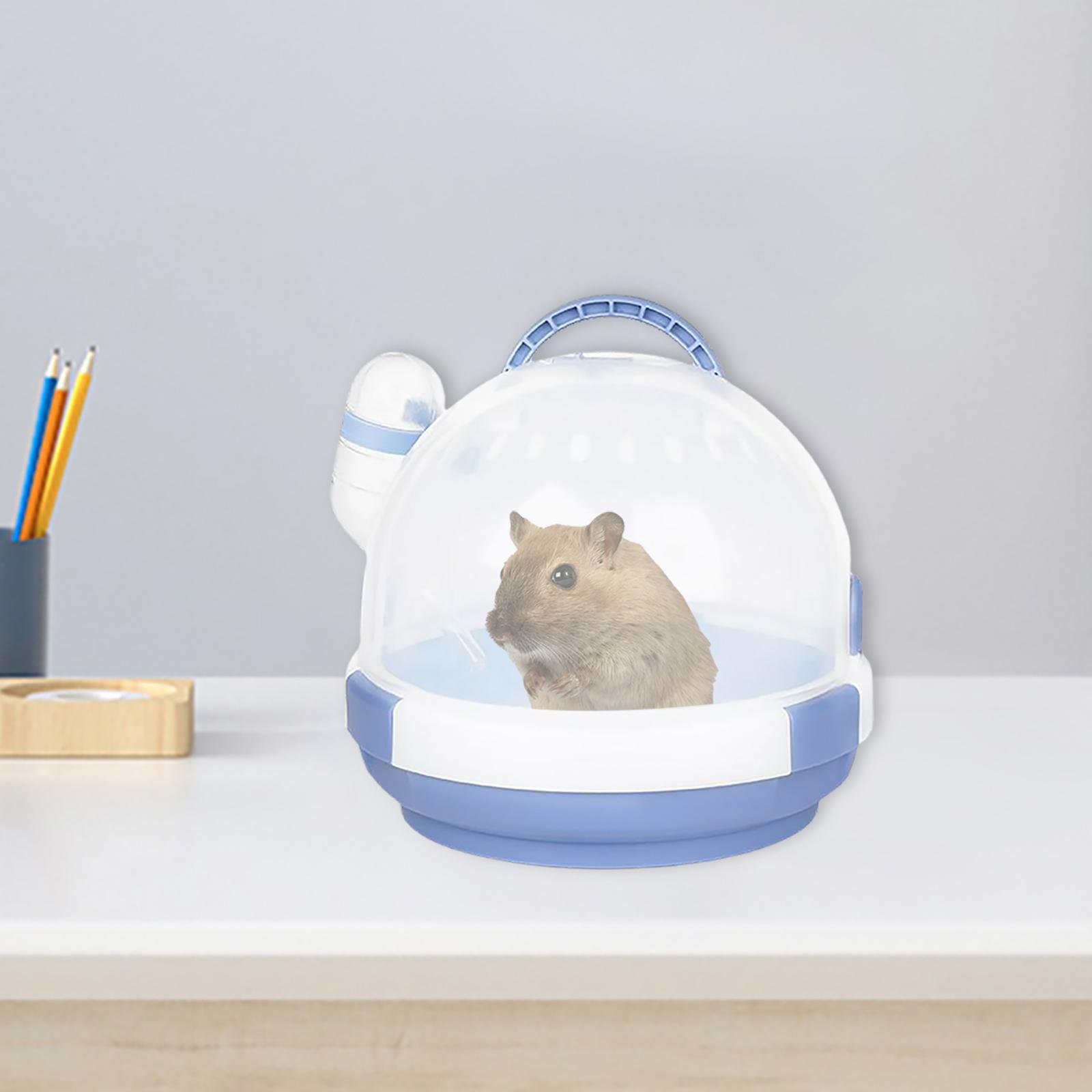 2 PCS Dwarf Hamster Carrier Travel Cage Pet Supplies for Hedgehog Parrots
