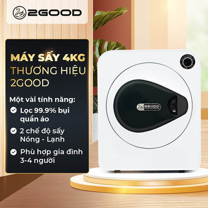 Máy Sấy Quần Áo Thông Minh 2GO.OD GB10