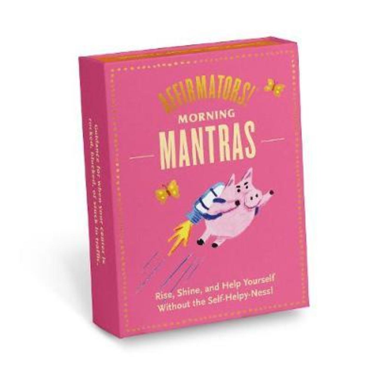 Sách - Knock Knock Affirmators! Mantras  Card Deck by Suzi Barrett