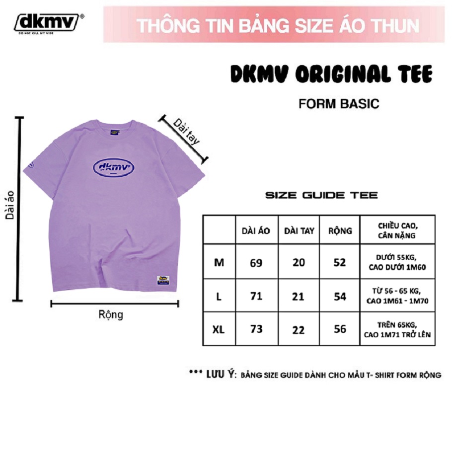 Áo phông nữ cute màu tím | DKMV Tee Original-Violet