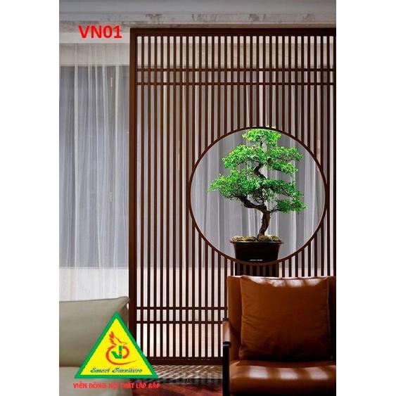 Vách ngăn phòng khách nhà bếp VN01 - Nội thất lắp ráp Viendong Adv