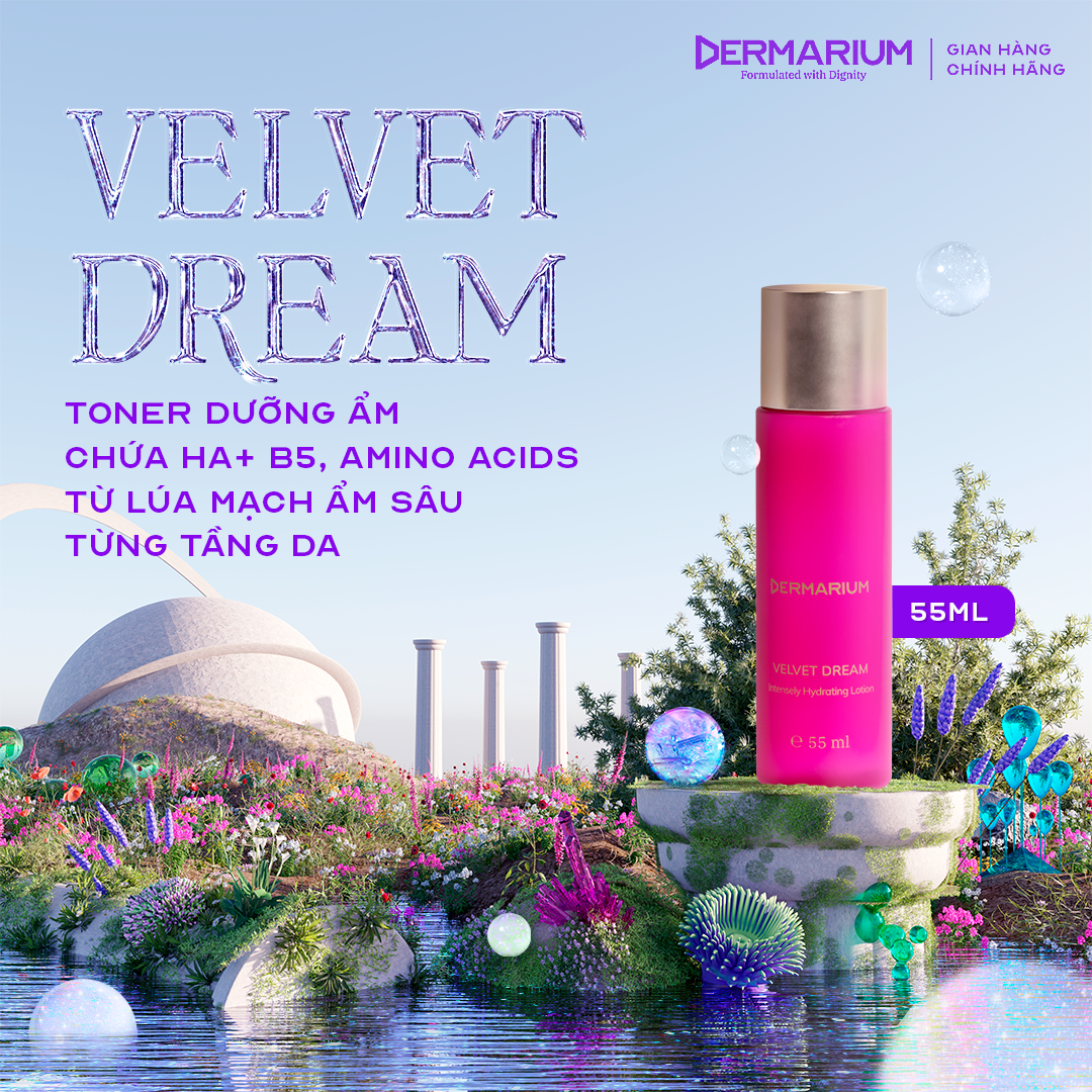 Toner (Nước Cân Bằng) Dermarium Dưỡng Ẩm Velvet Dream