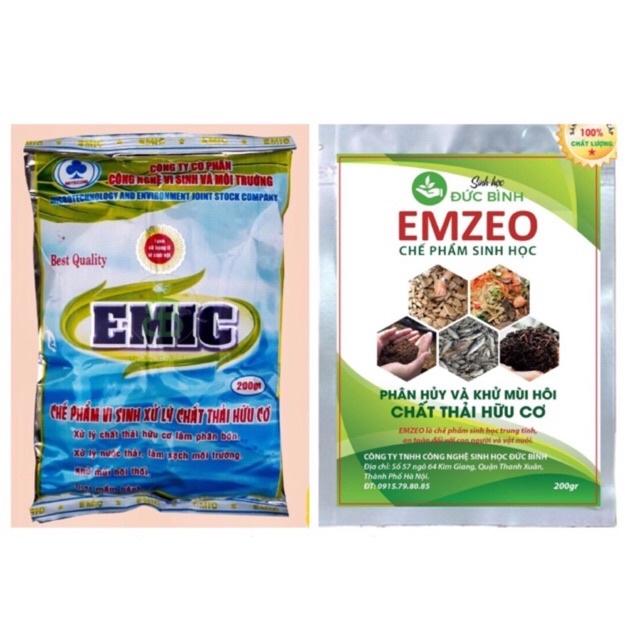 COMBO EMZEO & EMIC DÙNG Ủ PHÂN - KHỬ MÙI HÔI HOÀN HẢO