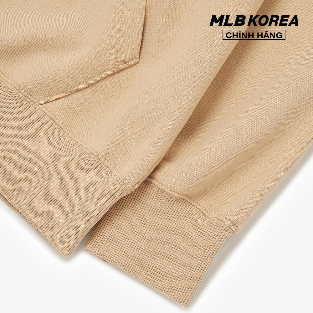 MLB - Áo hoodie tay dài phối mũ Cube Monogram Big Logo Overfit 3AHDM0424