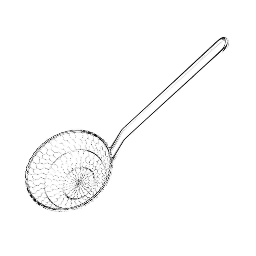 Stainless Steel Mesh Strainer Sieve Sifter Kitchen Noodle Dumpling Colander