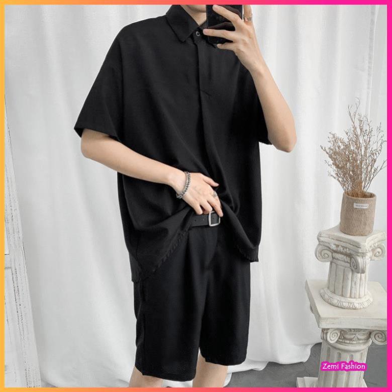 Áo Sơ Mi Nam Polo Hàn Quốc Màu Đen