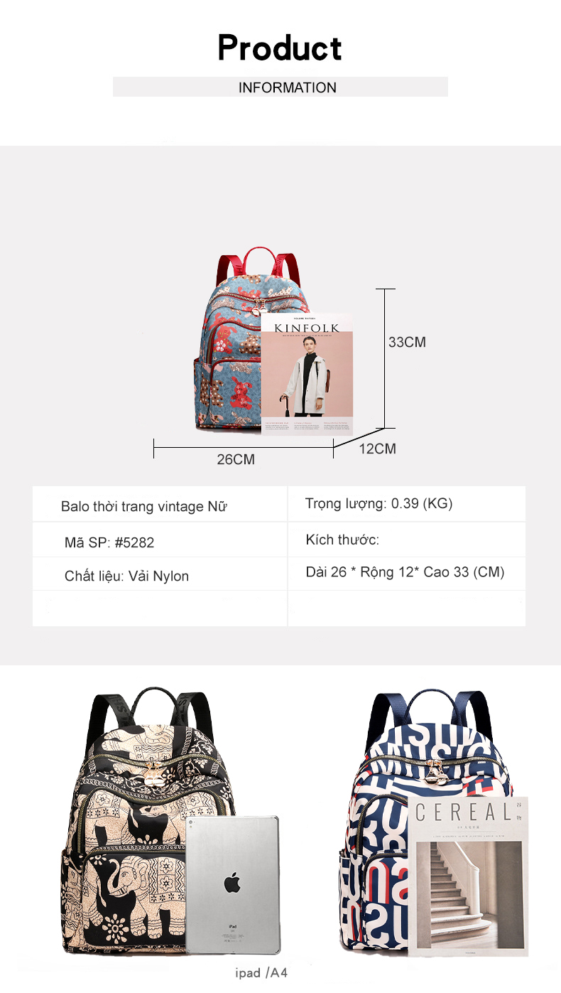 Balo nữ thời trang cao cấp sang trọng thời trang trung niên quà tặng cho mẹ thiết kế độc đáo vintage đi chơi 5282