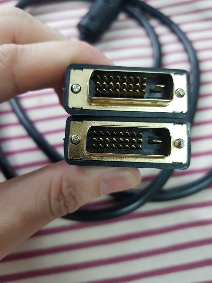 Cáp 2 đầu DVI dài 1 MÉT RƯỠI - Cáp DVI to DVI - Hàng chính hãng