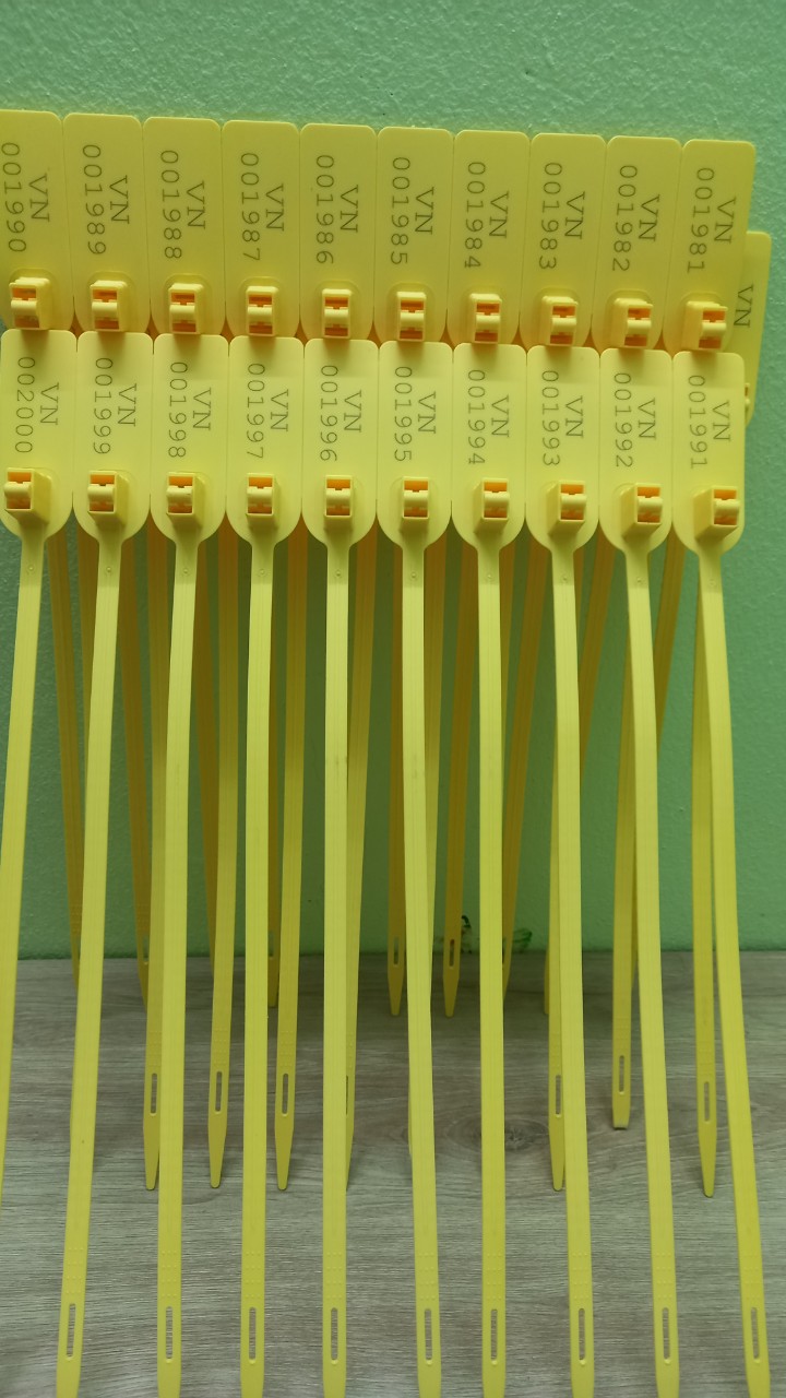 COMBO 100 chiếc niêm phong nhựa dẹt 2 lõi khoá cao cấp dài 35cm