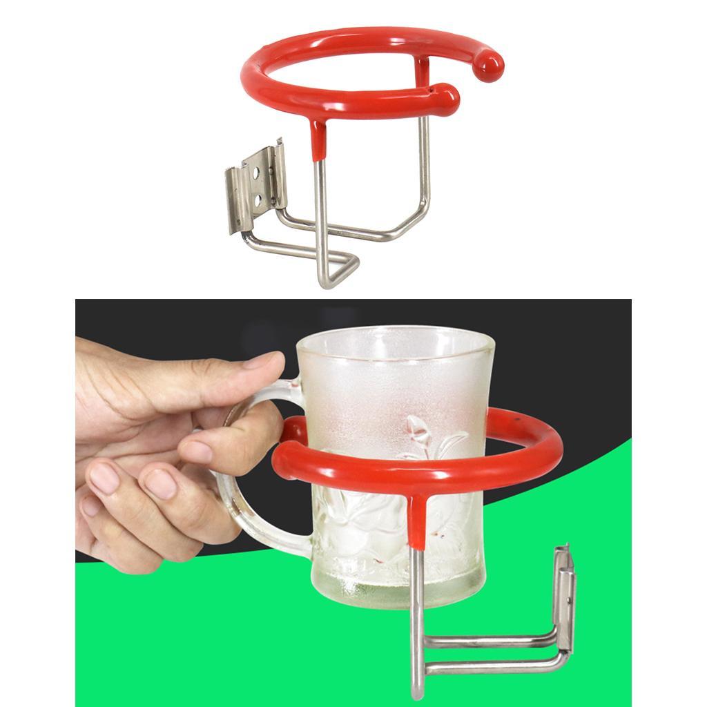 Set Of 2 Stainless Boat Cup Drink Holders For Marine Yacht Truck RV Trailer