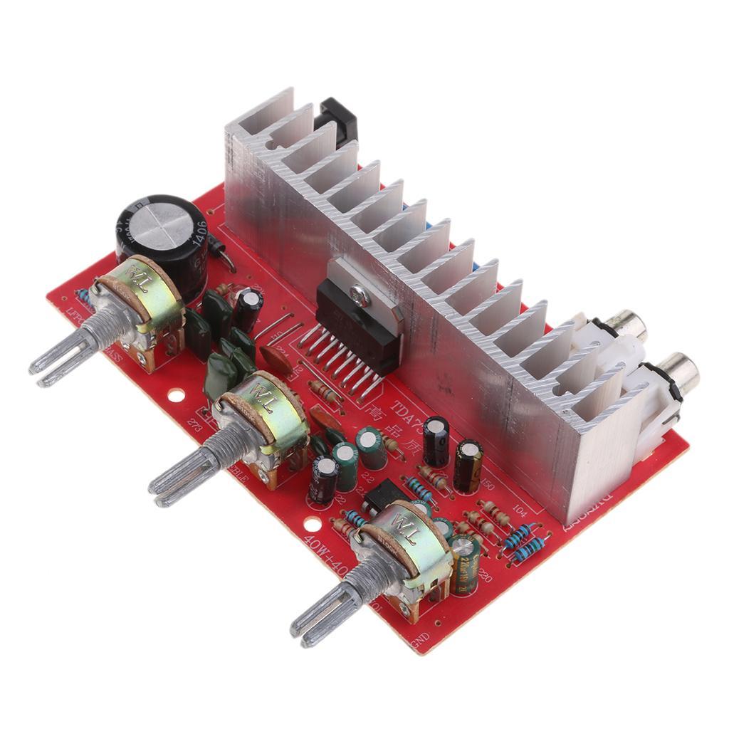 DC 12V DX-7377 Digital Power Audio Stereo Amplifier Board Module DIY 80W