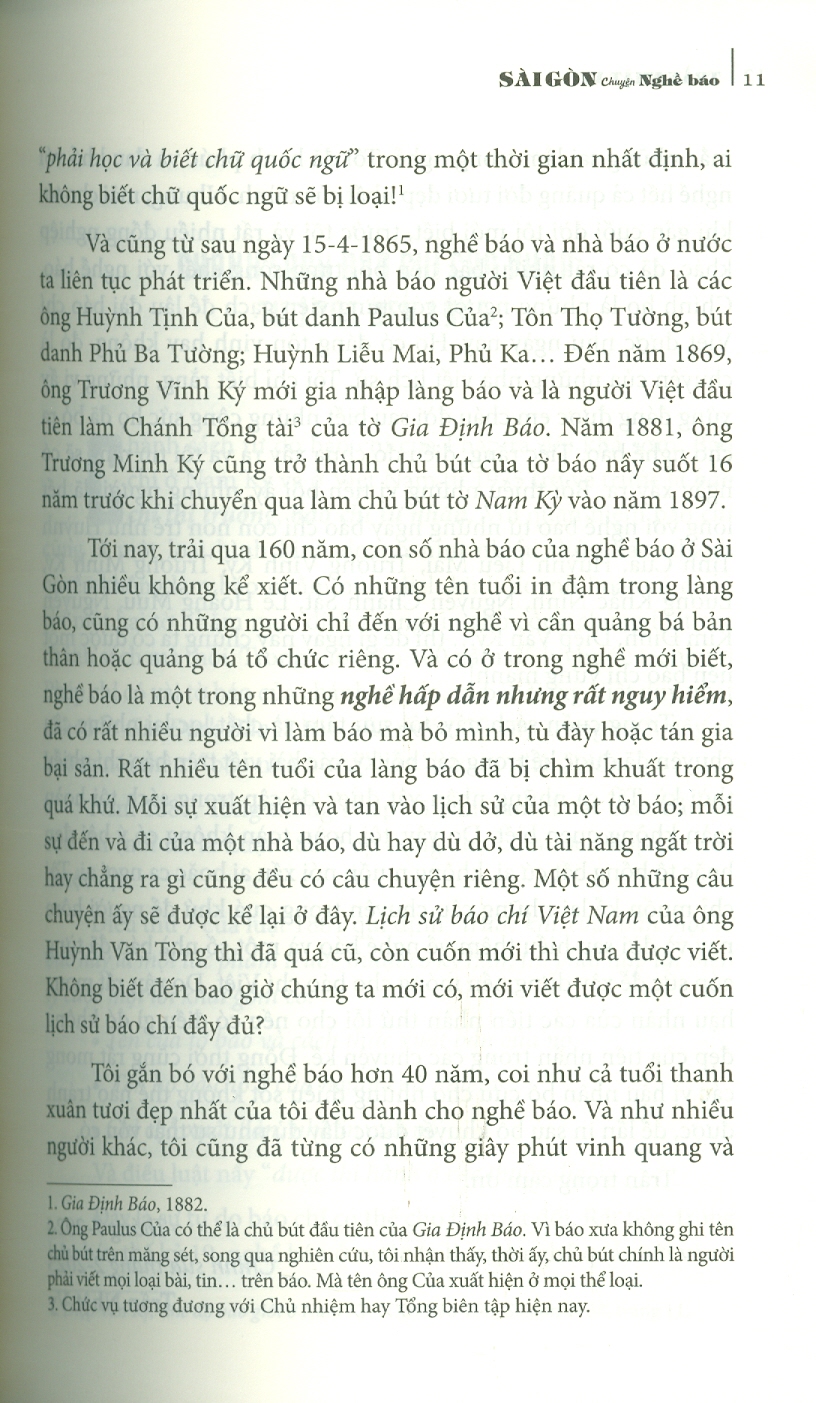Sài Gòn Chuyện Nghề Báo - Biên Khảo