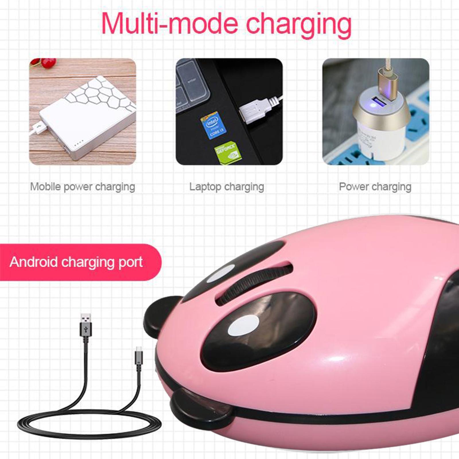 Bluetooth mouse rechargeable pc gaming mice Pink
