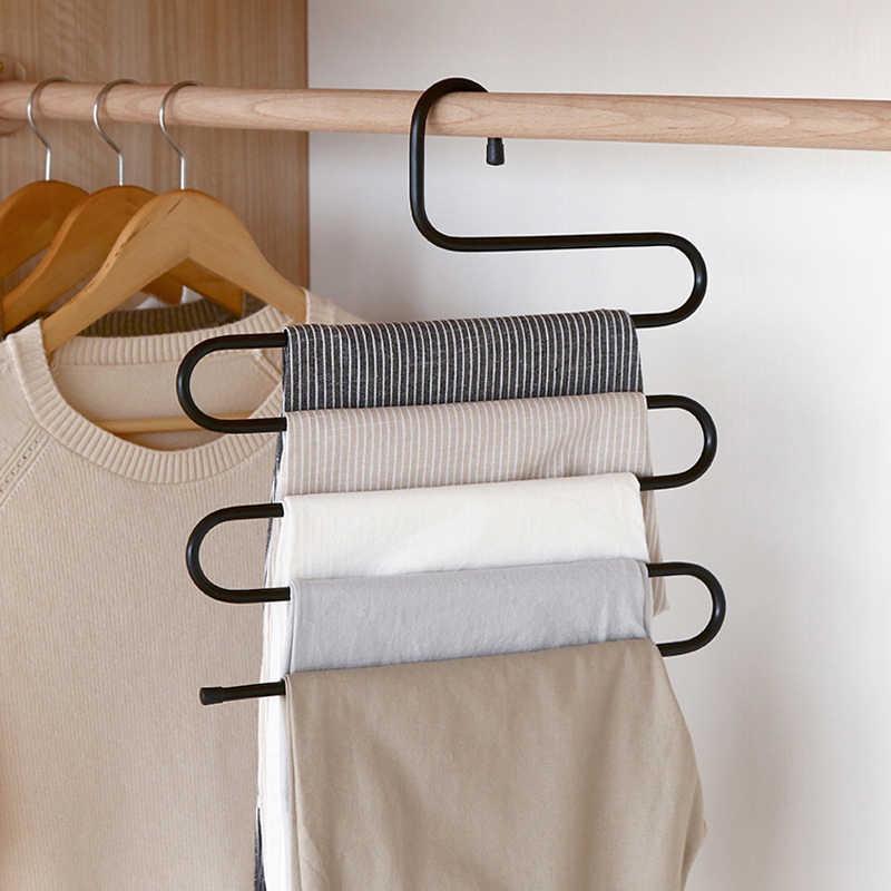 Móc quần áo đa năng 5 tầng thép không gỉ siêu bền chắc