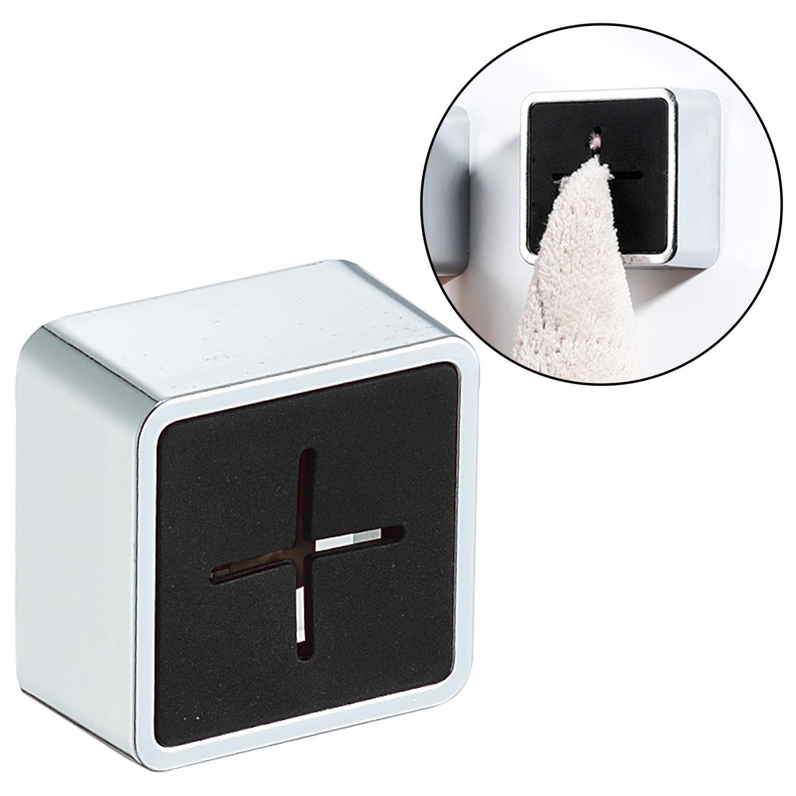 Dishcloth Grip Hanger Creative Towel Holder for Bathroom Towel Black