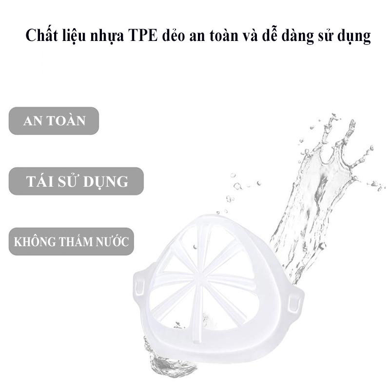 Chụp Khẩu Trang, Đệm khẩu trang Thoáng Khí Chống Thấm Nước Loại Tốt, Không Mùi Hôi